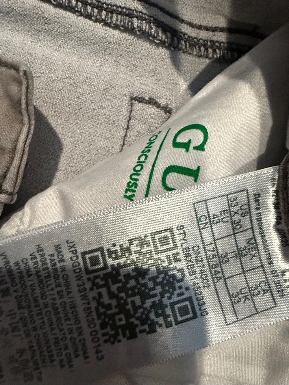 Mens Slim Fit Guess Light Gray Jeans 33x30